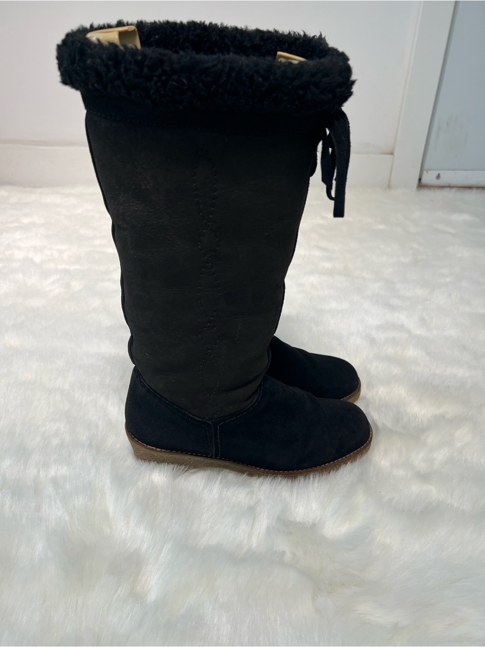 Vtg Pajar Women's Suede Shearling Lining Boots,  Made in Canada steampunk,US 9